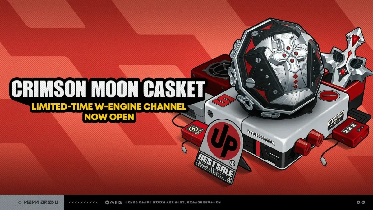 Crimson Moon Casket